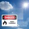 Signmission Highly Flammable Danger Sign, Vinyl Decal, 14in W x 10in L, 2PK OS-2PACK-DS-D-1014-L-2027 - alternate 4